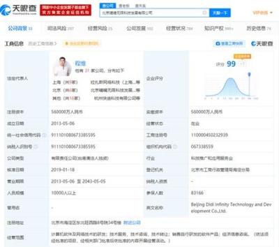 滴滴關(guān)聯(lián)公司申請‘滴滴外賣’商標(biāo)，布局網(wǎng)絡(luò)技術(shù)轉(zhuǎn)讓新領(lǐng)域